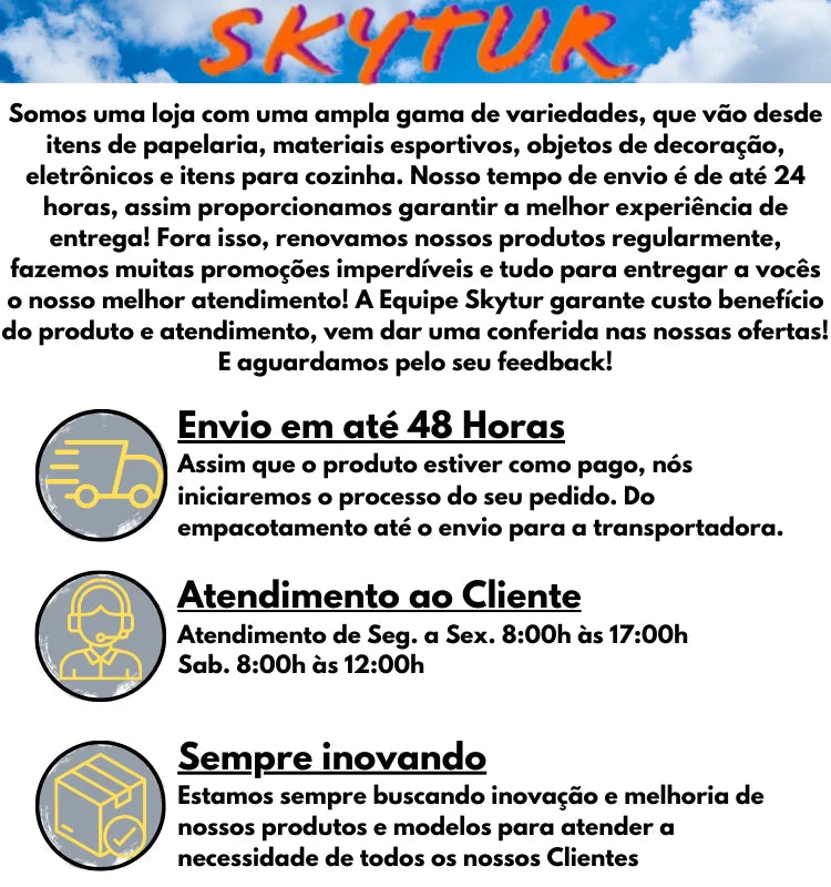 SKYTUR Robô Automático Passa Pano Esfregão Mop Umidificador Limpador de Sujeiras Reservatório 3 Funções - ENVIO IMEDIATO