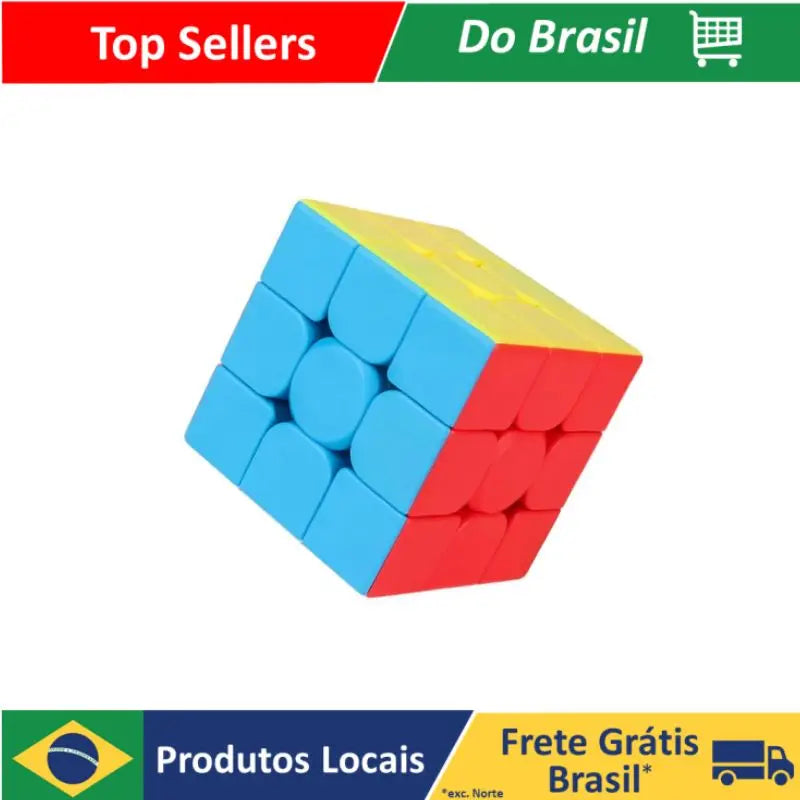 Cubo Mágico Anti-stress 3x3x3 Interativo  Profissional Speed Gold Edition 2023