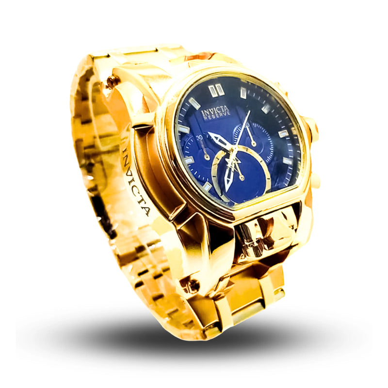 Invicta Zeus Magnum Men's Elegant Waterproof Stately Style 18K Gold Plated Watch + Gift in Box