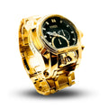 Invicta Zeus Magnum Men's Elegant Waterproof Stately Style 18K Gold Plated Watch + Gift in Box