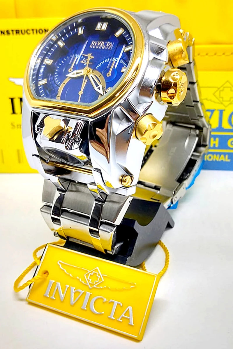 Invicta Zeus Magnum Men's Elegant Waterproof Stately Style 18K Gold Plated Watch + Gift in Box