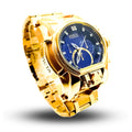 Invicta Zeus Magnum Men's Elegant Waterproof Stately Style 18K Gold Plated Watch + Gift in Box