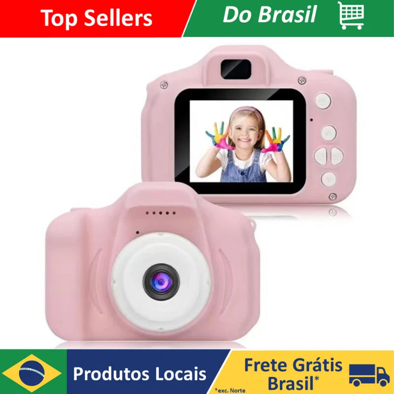 X2 Crianças Mini Câmera Digital Pode Tirar Fotos Vídeo Pequenos Brinquedos Slr