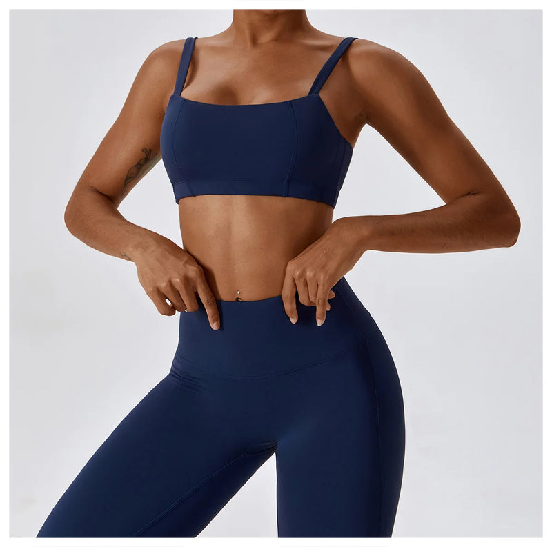 Yoga Clothing Sets Women Athletic Wear High Waist Leggings And Top Two Piece Set Seamless Gym Tracksuit Fitness Workout Outfits