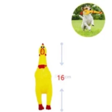 Rubber Sound Tie Toy para Pet, frango, frango, galo, cachorro, criança, bebê, 16 cm, 31 cm, 39 cm