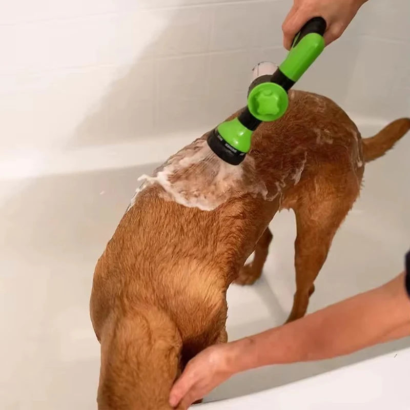 Mangueira do bocal do pulverizador do cão de alta pressão, arma do chuveiro, lavagem ajustável do animal de estimação, banho de limpeza, espuma de água, pulverizador do sabão, 3 modos