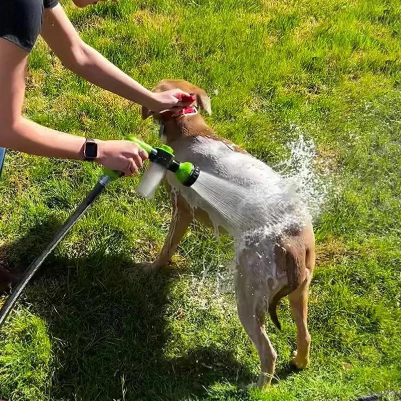 Mangueira do bocal do pulverizador do cão de alta pressão, arma do chuveiro, lavagem ajustável do animal de estimação, banho de limpeza, espuma de água, pulverizador do sabão, 3 modos