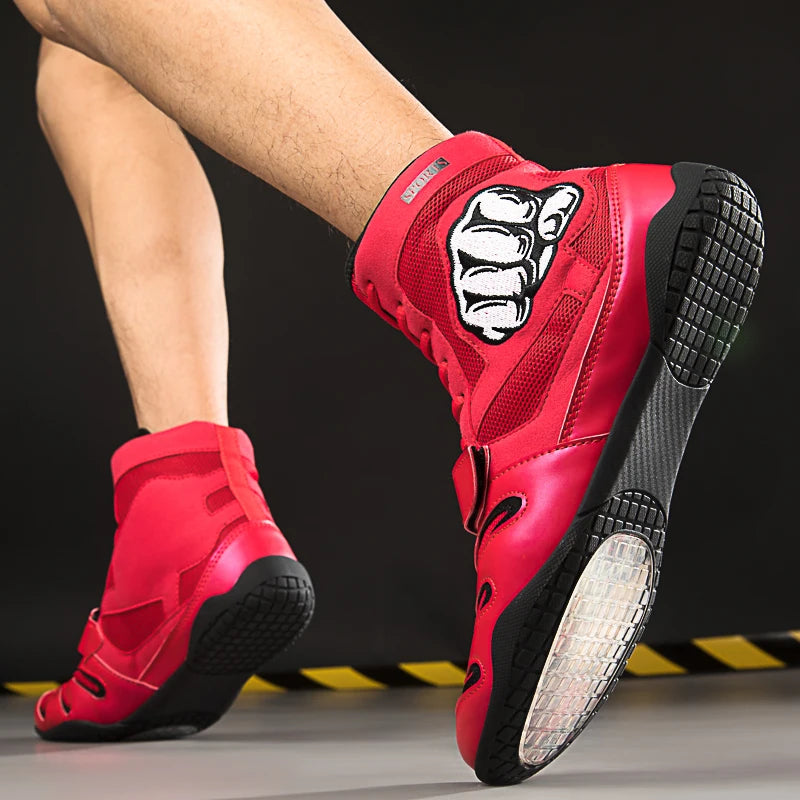 Professional Unisex Boxing Shoes, Breathable and Comfortable Wrestling Shoes, Combat Sports Shoes, Fitness Training Shoes