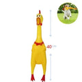 Rubber Sound Tie Toy para Pet, frango, frango, galo, cachorro, criança, bebê, 16 cm, 31 cm, 39 cm