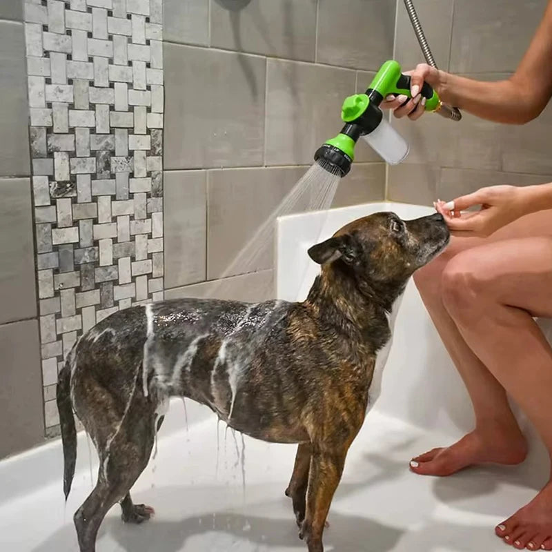 Mangueira do bocal do pulverizador do cão de alta pressão, arma do chuveiro, lavagem ajustável do animal de estimação, banho de limpeza, espuma de água, pulverizador do sabão, 3 modos